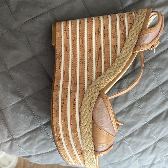 Enzo Angiini straw high heels espadrilles women’s size 7.5M - Picture 4 of 7